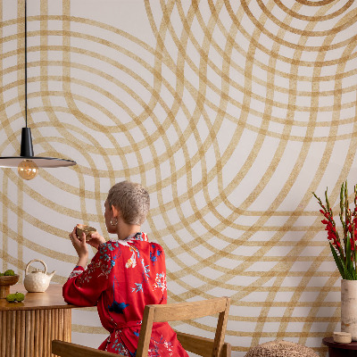 Groot fotobehang Geometrische weefsels