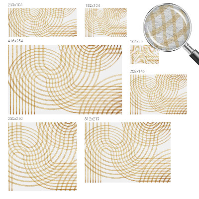 Groot fotobehang met een geometrische weefstructuur
