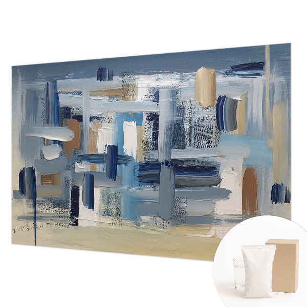 Vliesbehang fotobehang met abstracte penselen als patroon