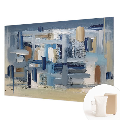 Vliesbehang fotobehang met abstracte penselen als patroon