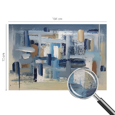 Vliesbehang fotobehang met abstracte penselen als patroon