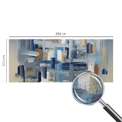 Vliesbehang fotobehang met abstracte penselen als patroon
