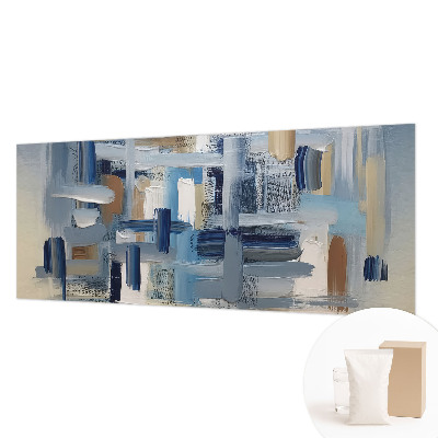 Vliesbehang fotobehang met abstracte penselen als patroon
