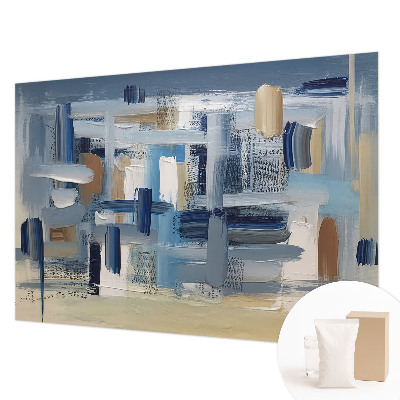 Vliesbehang fotobehang met abstracte penselen als patroon