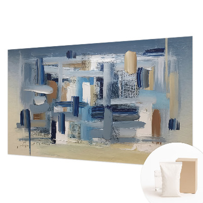 Vliesbehang fotobehang met abstracte penselen als patroon
