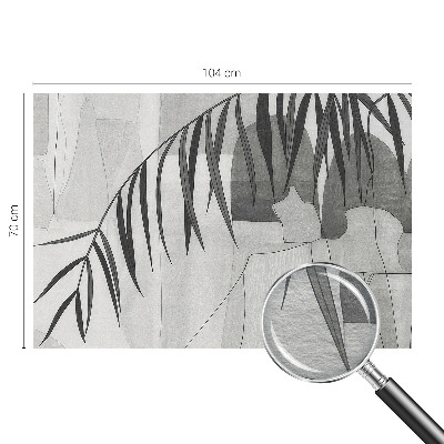 Fotobehang vliesbehang met een abstracte palmboom