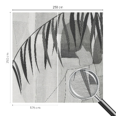 Fotobehang vliesbehang Abstracte palmboom