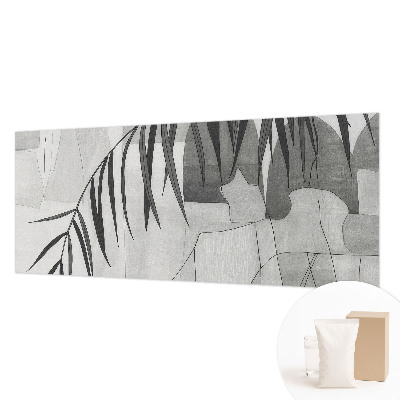 Fotobehang vliesbehang met een abstracte palmboom