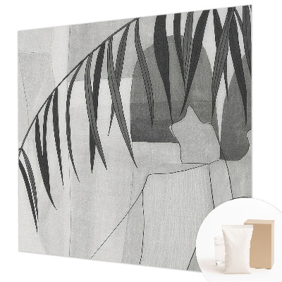 Fotobehang vliesbehang Abstracte palmboom