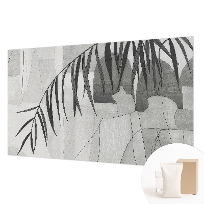 Fotobehang vliesbehang met een abstracte palmboom