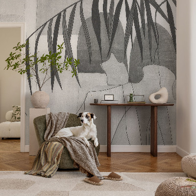 Fotobehang vliesbehang Abstracte palmboom