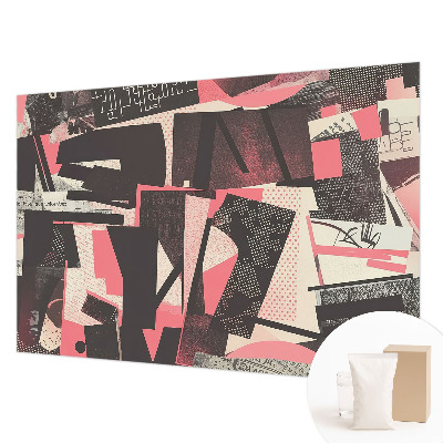 Fotobehang vlies met een geometrische collage