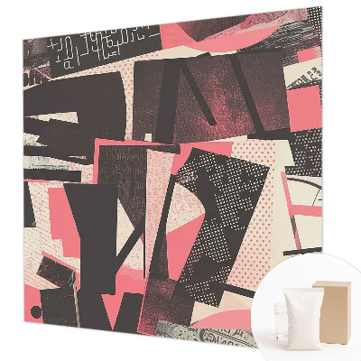 Fotobehang vlies met een geometrische collage