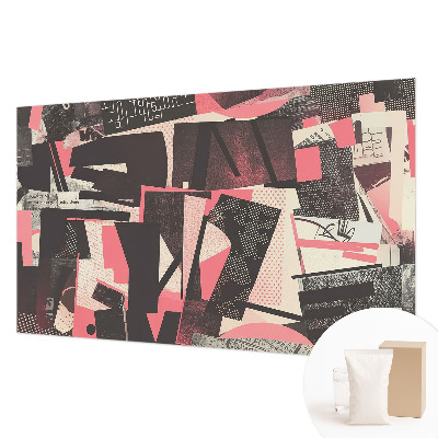 Fotobehang vlies met een geometrische collage
