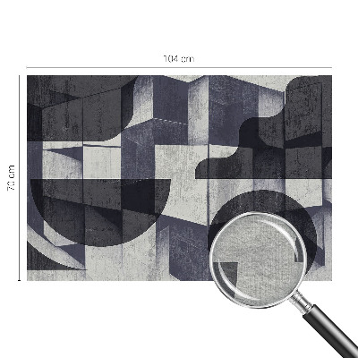 Muurbehang met geometrisch symmetrisch patroon