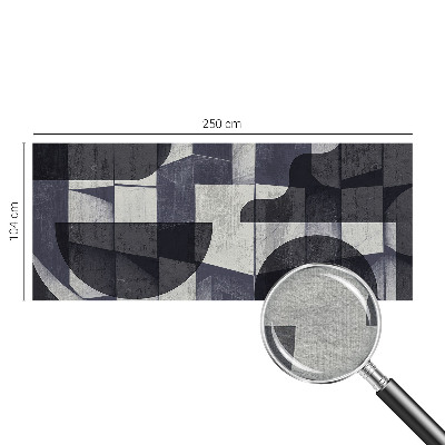 Muurbehang met geometrisch symmetrisch patroon