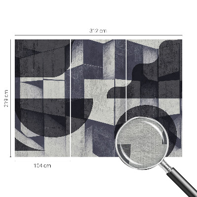 Muur behang Geometrische symmetrie