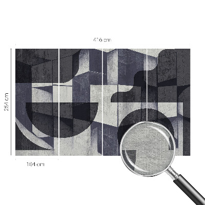 Muur behang Geometrische symmetrie