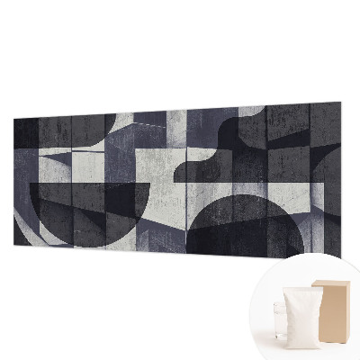 Muurbehang met geometrisch symmetrisch patroon