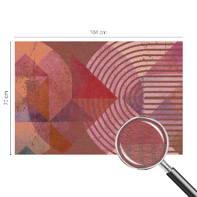 Fotobehang op maat met abstracte vormen