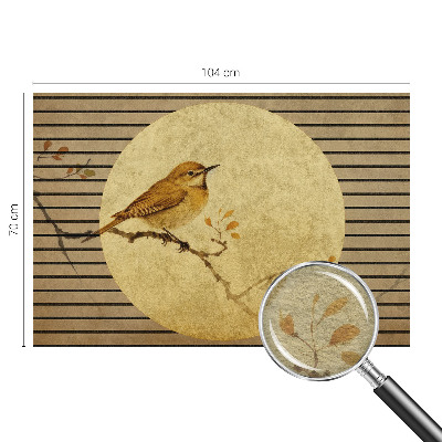 Behang met print Harmonievogel