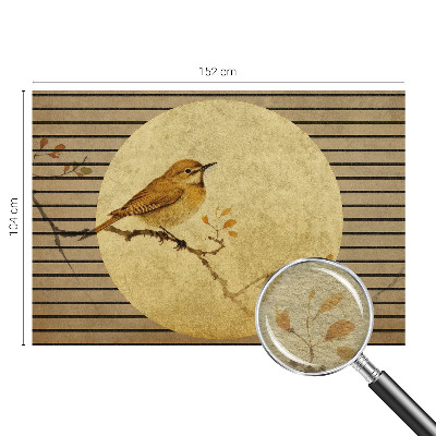 Behang met print Harmonievogel