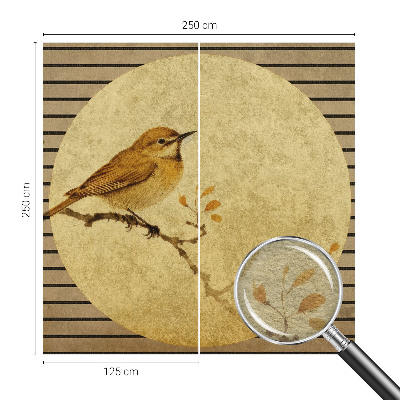 Behang met print Harmonievogel