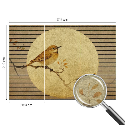 Behang met print Harmonievogel