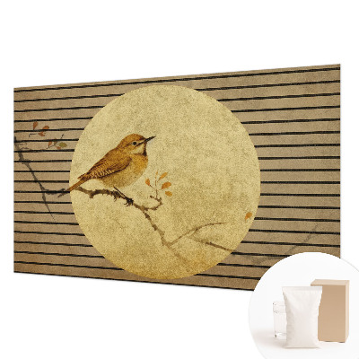 Behang met print met motief van een harmonievogel