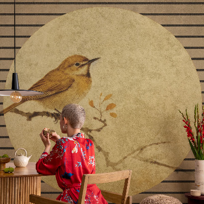 Behang met print Harmonievogel