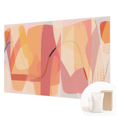 Fotobehang voor de woonkamer met een kleurrijke abstracte print