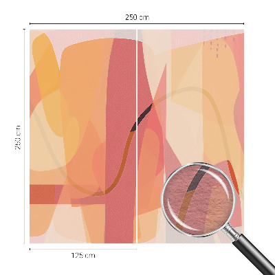 Fotobehang voor de woonkamer met een kleurrijke abstracte print