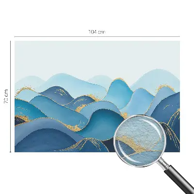 Fotobehang naadloos met een glooiend landschap als motief