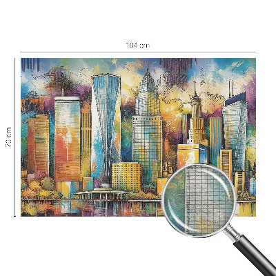 Fotobehang woonkamer Stadspanorama