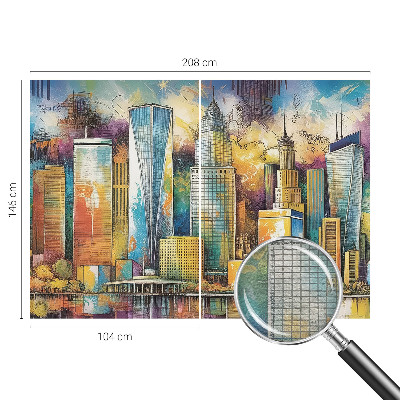 Fotobehang woonkamer Stadspanorama