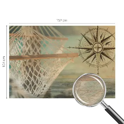 Fotobehang slaapkamer met een rustig zeegezicht voor een ontspannen sfeer