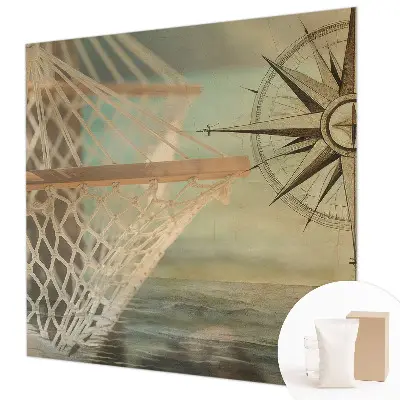 Fotobehang slaapkamer met een rustig zeegezicht voor een ontspannen sfeer