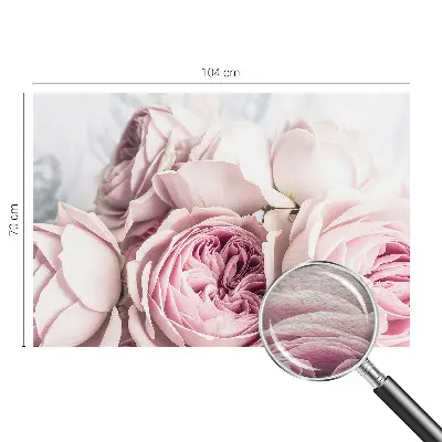 Fotobehang voor slaapkamer met roze rozen