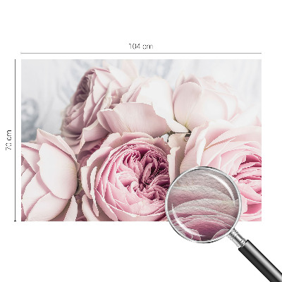 Fotobehang voor slaapkamer Roze rozen