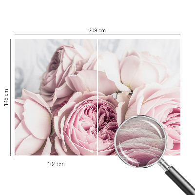 Fotobehang voor slaapkamer Roze rozen