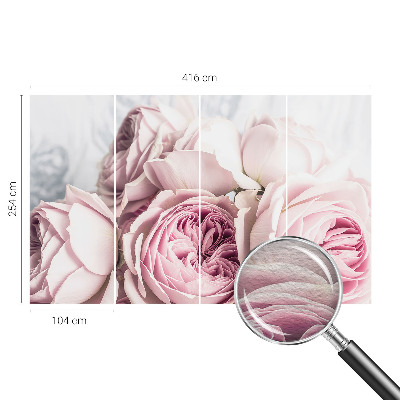 Fotobehang voor slaapkamer Roze rozen