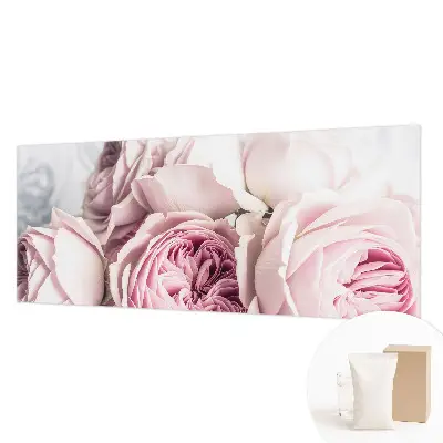 Fotobehang voor slaapkamer met roze rozen