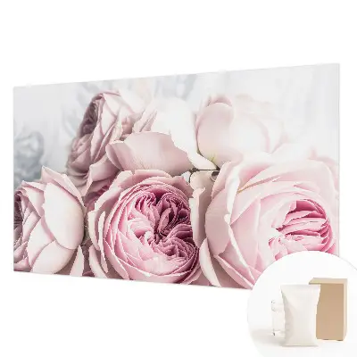 Fotobehang voor slaapkamer met roze rozen