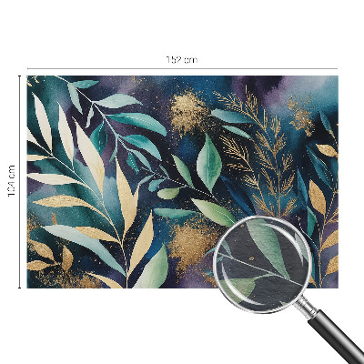 Fotobehang voor de slaapkamer Botanische bladeren