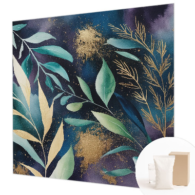 Fotobehang voor de slaapkamer Botanische bladeren