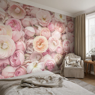 Modern fotobehang voor de woonkamer Prachtige bloemen