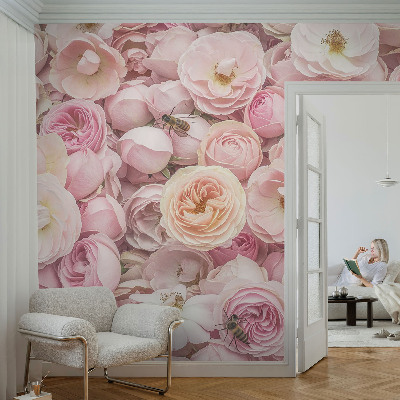 Modern fotobehang voor de woonkamer Prachtige bloemen