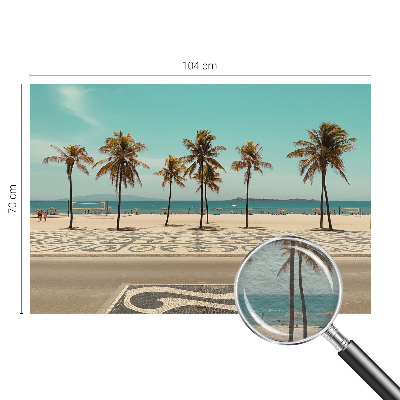 Luxe fotobehang met een palmbomenstrandmotief