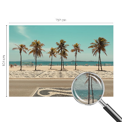 Luxe fotobehang met een palmbomenstrandmotief