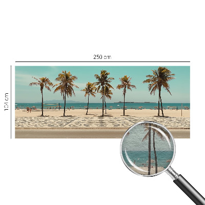 Luxe fotobehang met een palmbomenstrandmotief